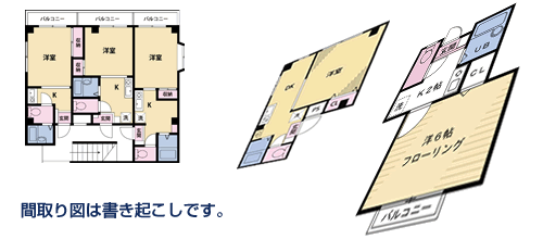 賃貸物件入居用間取り図